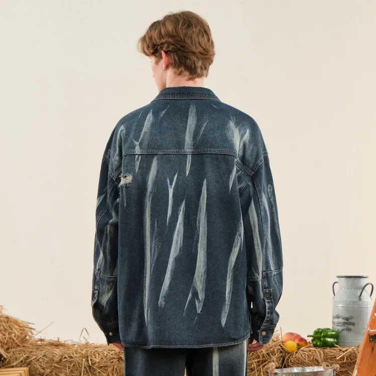 Bosieagender Shirt Unisex Vintage Blue-3
