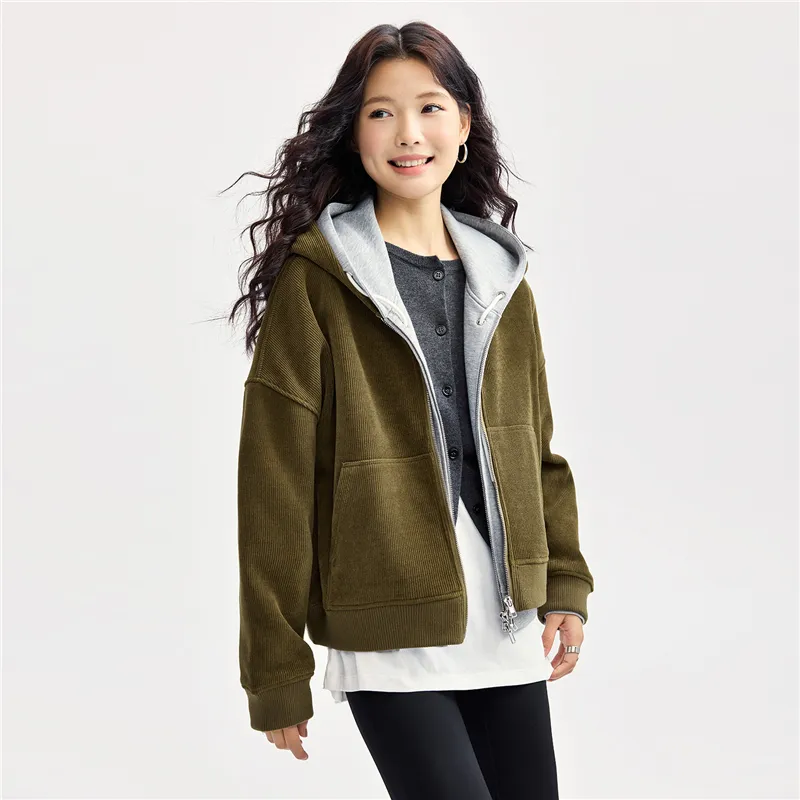 UNIQLO Jackets Coats Women's Olive Green-5