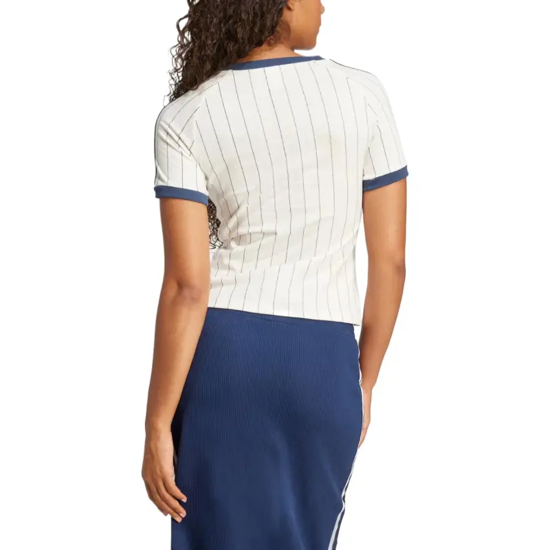 Adidas Women's Linear Graphic Cali Tee Off White/Night Indigo-2