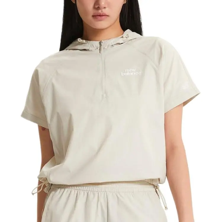 New Balance WOMENFROZEN SS25 Jacket Women's Light Beige-2