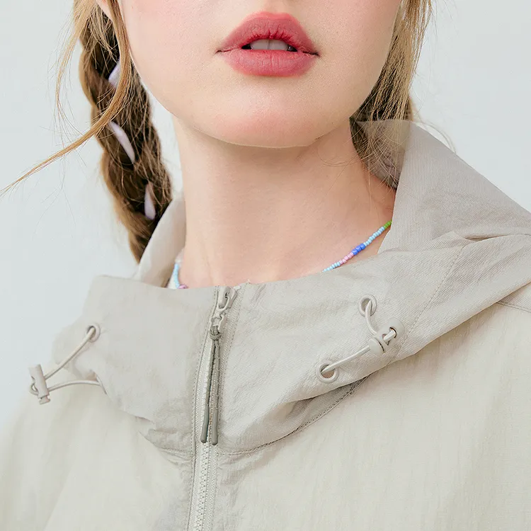 LEDIN Cropped Coat Women's Khaki-2