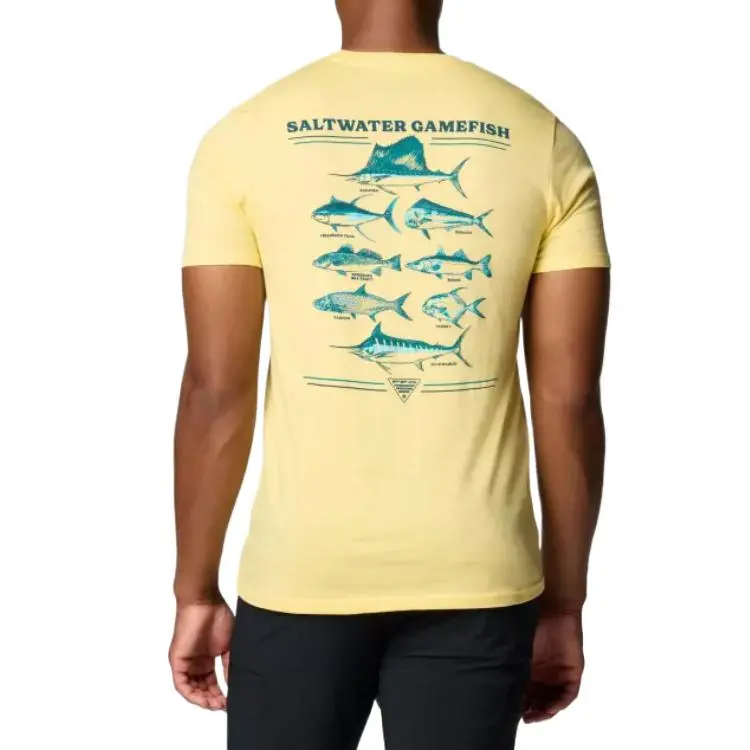 Columbia Shoal Graphic T-Shirt Men's Yellow-1