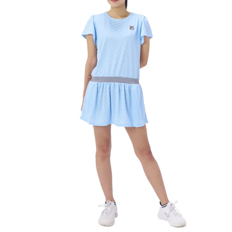 FILA TENNIS Short Sleeved Dress Women's Blue-3
