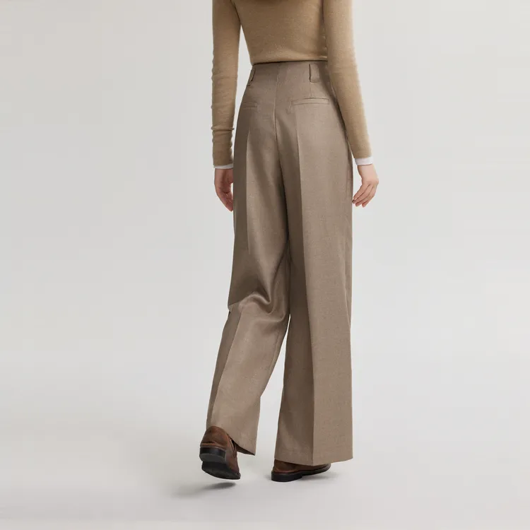 ELLE Casual Pants Women's Khaki-4