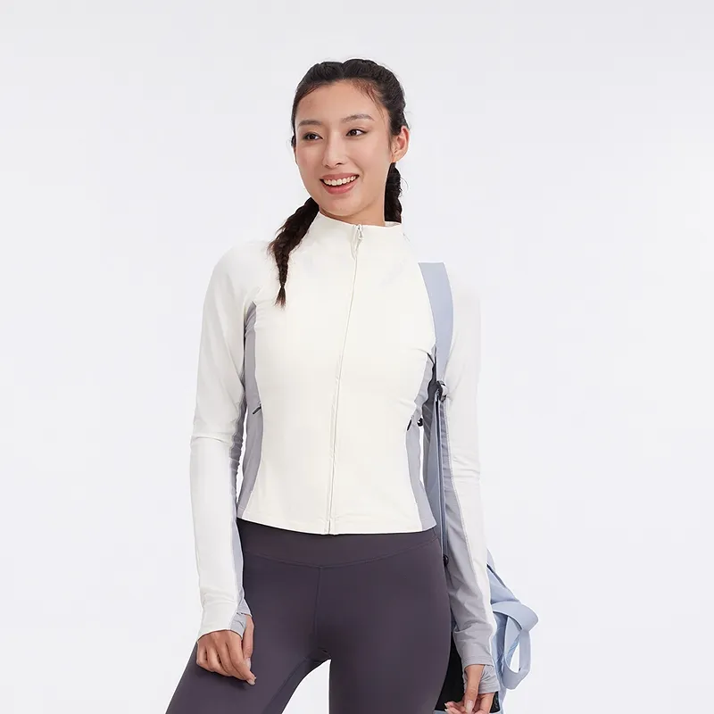 Metersbonwe UV Protection Sun Protection Clothing Women's White And Gray Combo-1