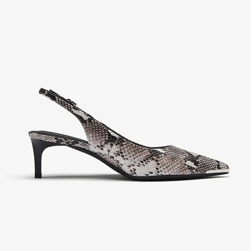 Le Saunda High Heels Women's Black Gray Color-3