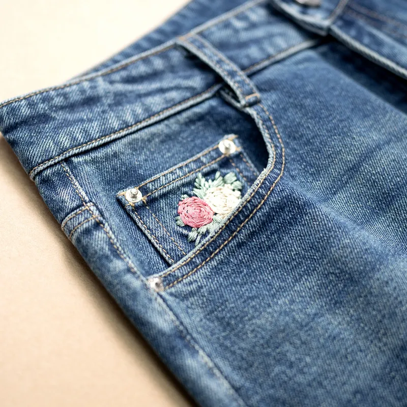 YUNGE Jeans Women's Blue-7