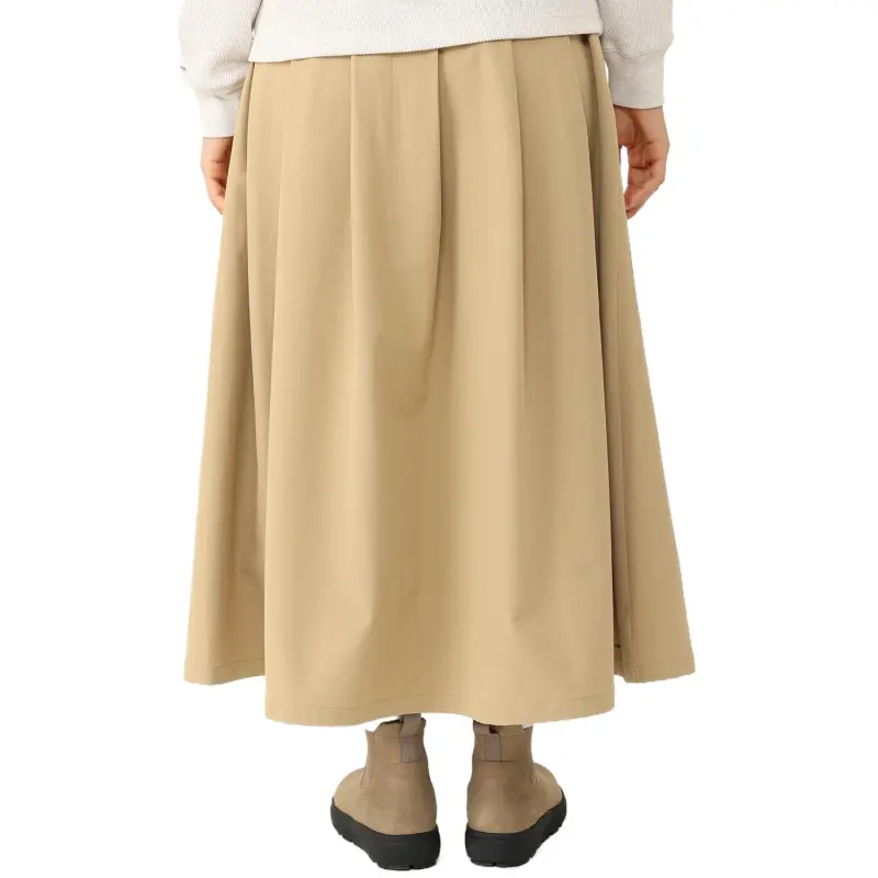 Columbia W Crystal Bend Omni Shield Casual Long Skirt Women's Beach Light Brown-3