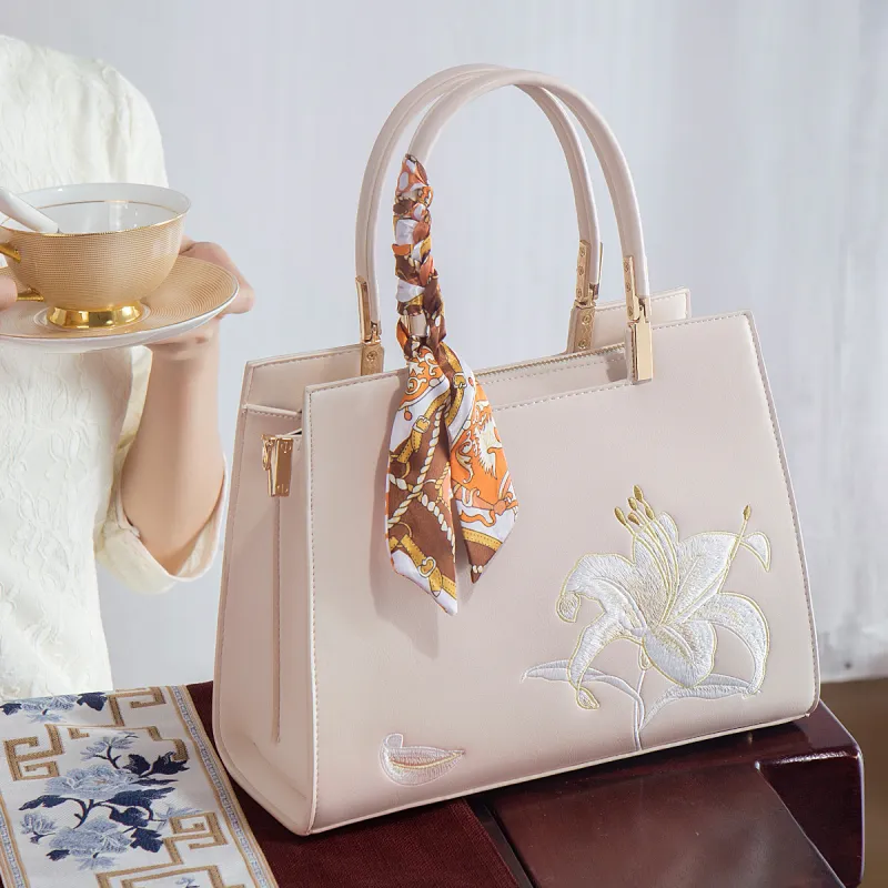 NATTY PU Crossbody Handbag Women's Lily Beige White/Peony Blue-2