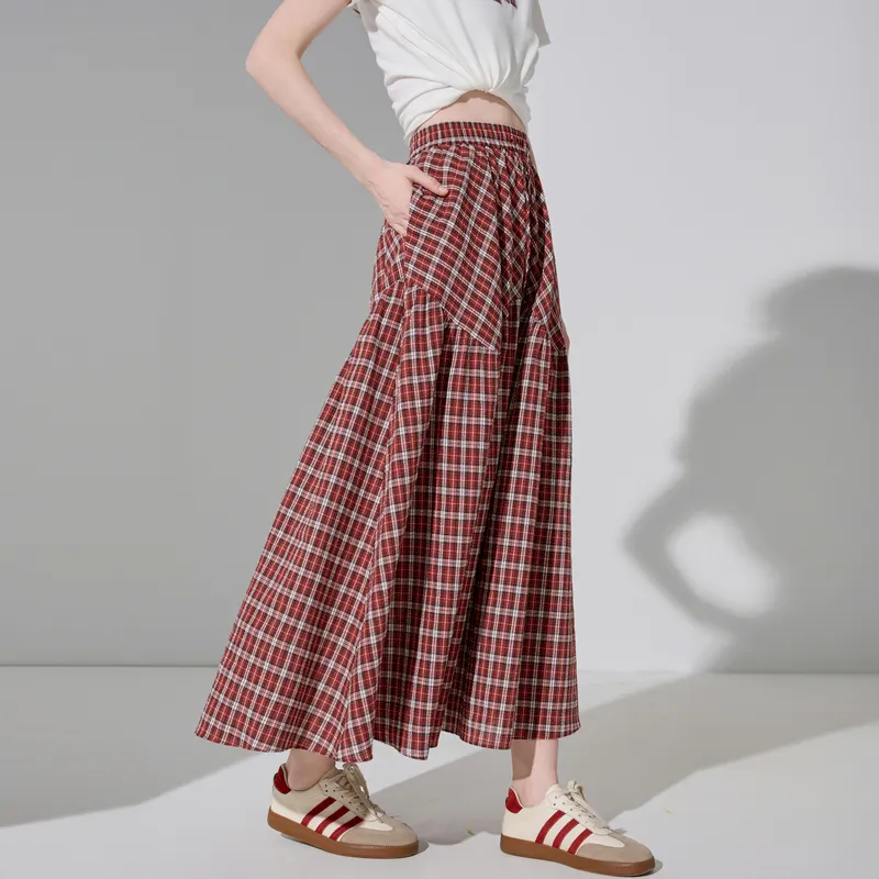 3COLOUR Casual Long Skirt Women's-3
