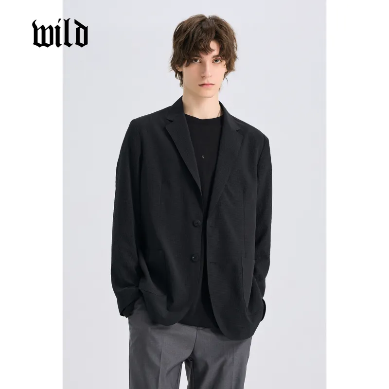 WILD LEADER Summer Business Suit Coat Men's-4
