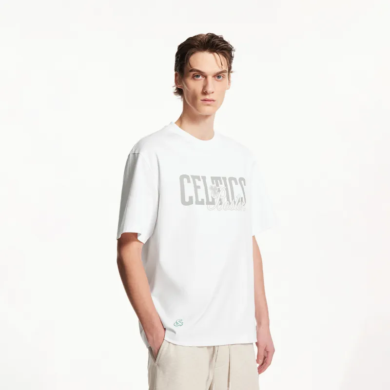 JACK JONES· JACK&JONESxNBA T Shirt Men's A06 Raw White-5