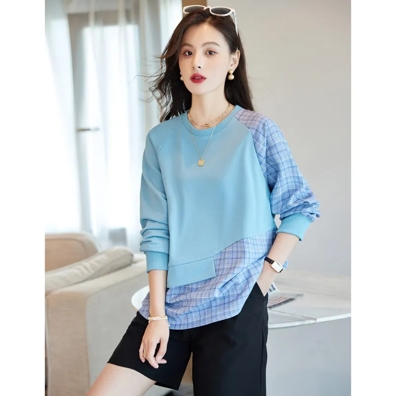Like The Age Of Water Sweatshirt Loose Fit Women's Blue-1