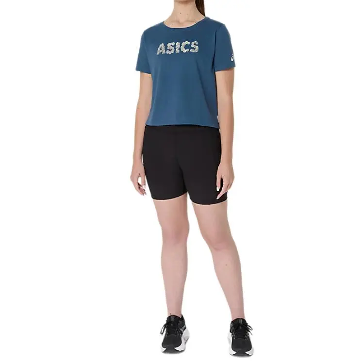 Asics SHORT SLEEVE TOP Regular T-Shirt Women's Vintage Indigo-2