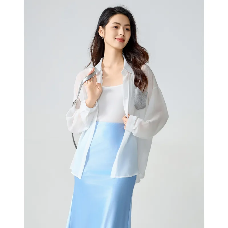 Love Elaine Shirt Women's White-0