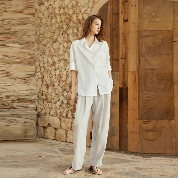 ELLE Shirts Women's White-6