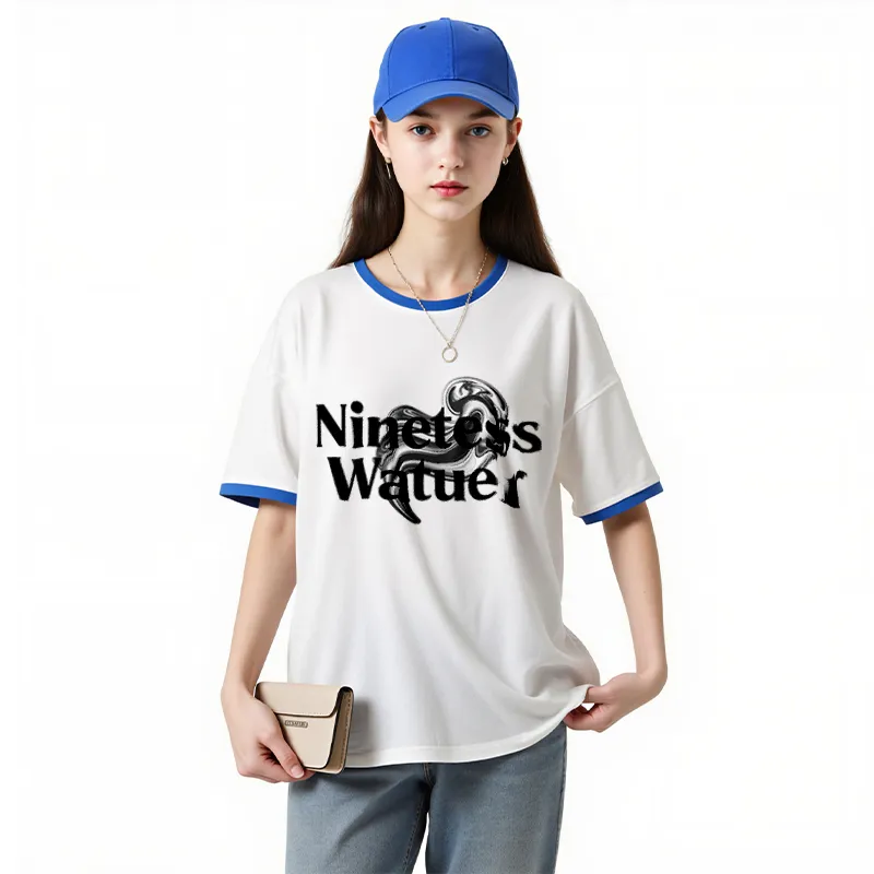 FAIRWHALE Drop Shoulder Sleeve T Shirt Women's-14