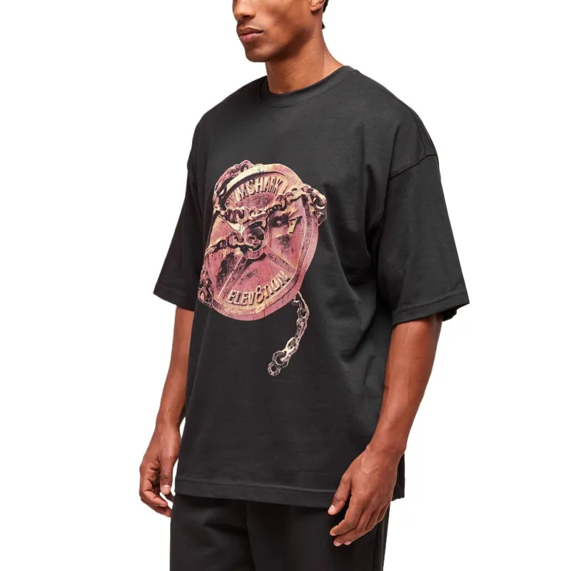 GYMSHARK GS X Elev8tion Graphic Tee T Shirt Men's Black-3