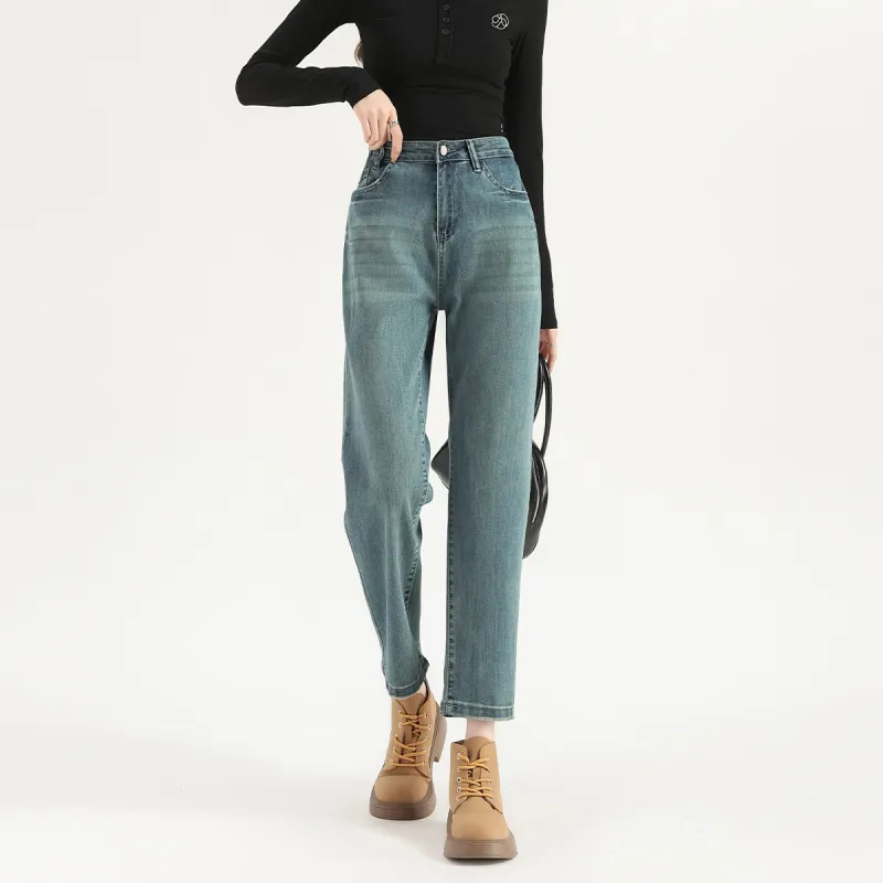 FAWENXIANGZI Jeans Women's Blue-6