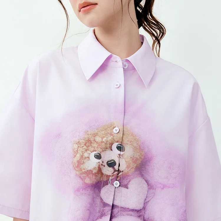 LEDIN Shirts Women's Purple In Stock-4