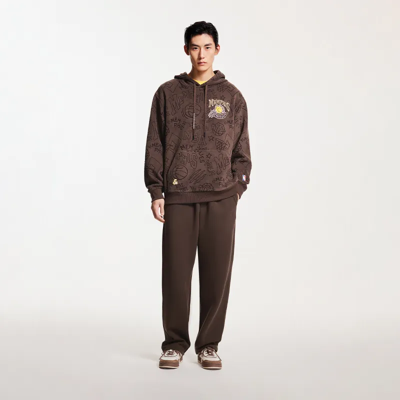 JACK JONES· x NBA Long Sleeved Sweatshirt Unisex Moss Brown-2