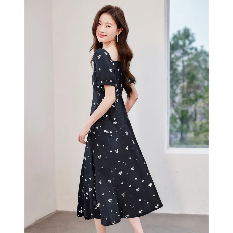 Love Elaine Short Sleeved Dress Women's Black-1