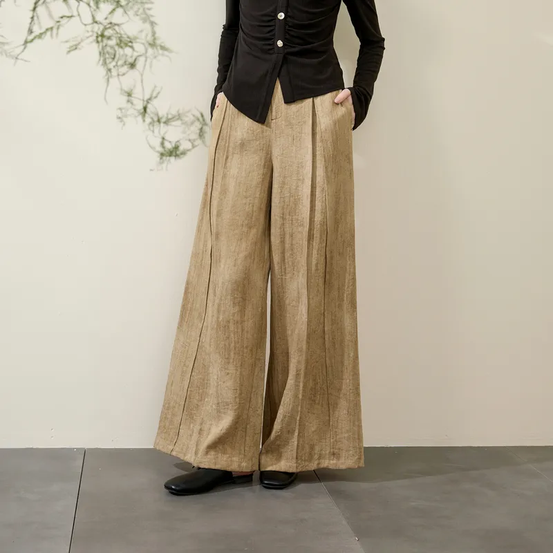 3COLOUR Casual Pants Women's Khaki-2