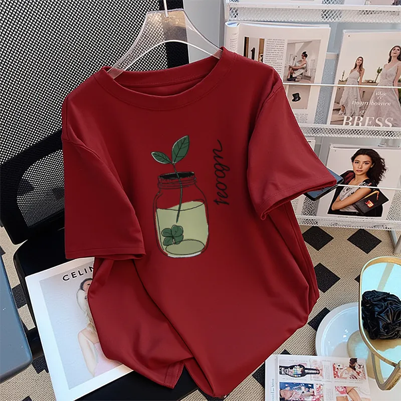 FAIRWHALE Drop Shoulder Sleeve T Shirt Women's-8