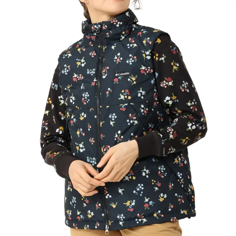 Columbia W Tree Swallow™ Vest Women's Black Print-2