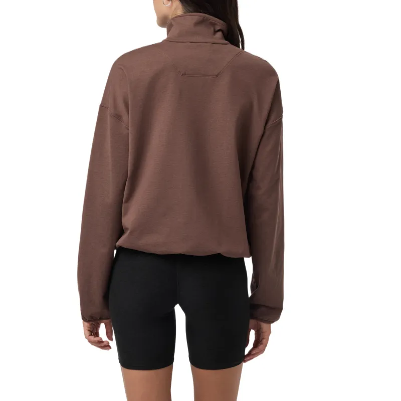 Vuori Sweatshirts Women's Brown/ChocolateMilkHeather-2