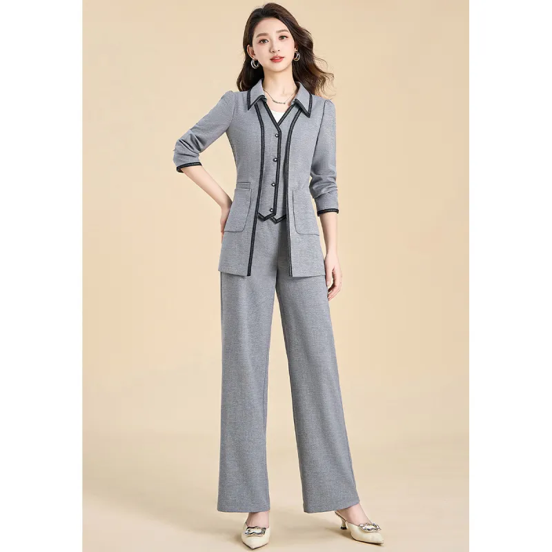 Mylan Casual Suit Women's Gray Collection Brand, Stay Updated With Event Alerts-5