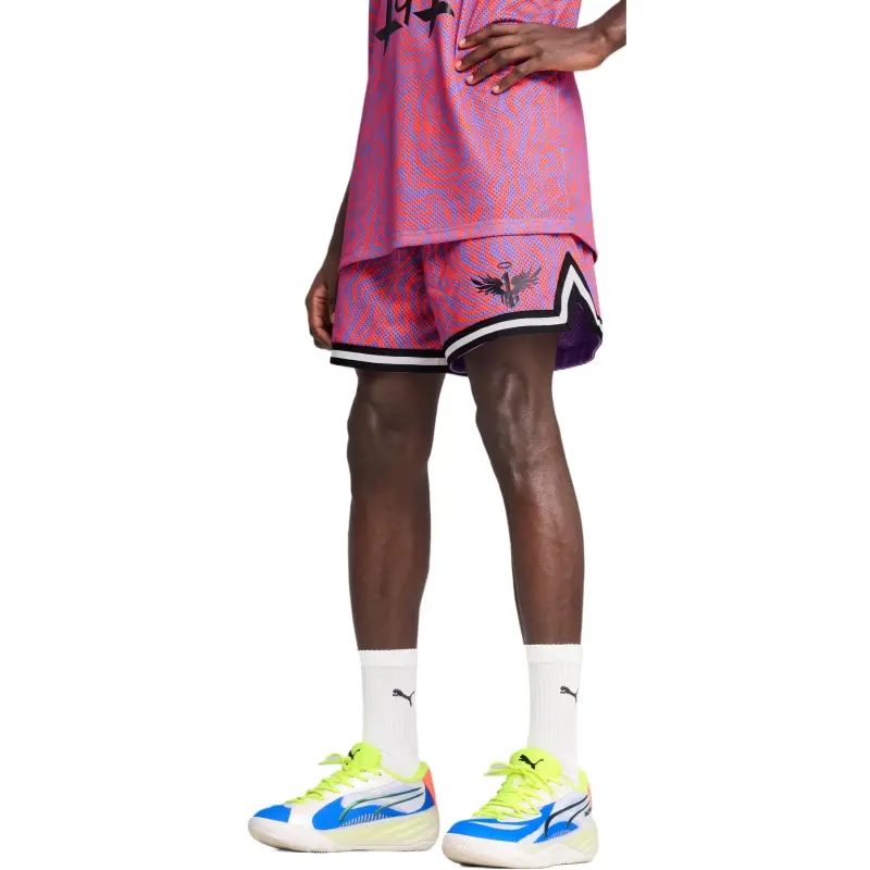 PUMA MELONEYMAR JR Basketball Shorts Men's Violet-2