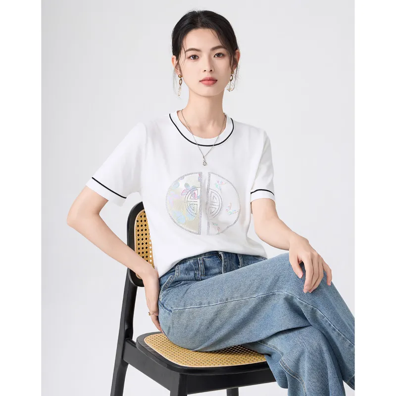 Love Elaine T Shirt Women's White-4