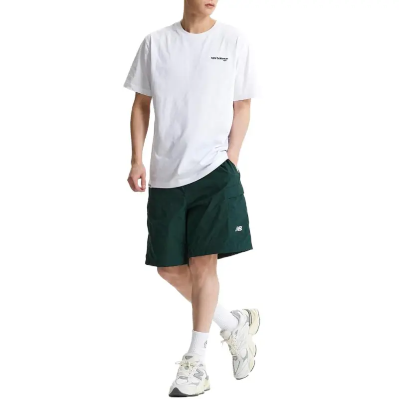 New Balance UNI FLYING SS25 Casual Shorts Men's Green-2
