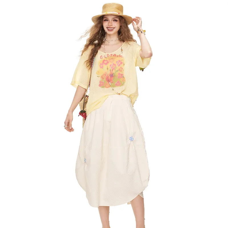 ELF SACK Casual Short Skirts Women's-1