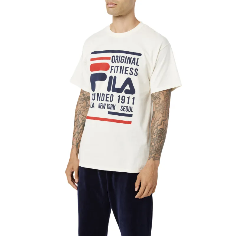 FILA Original Fitness T Shirt Men's Apricot-3