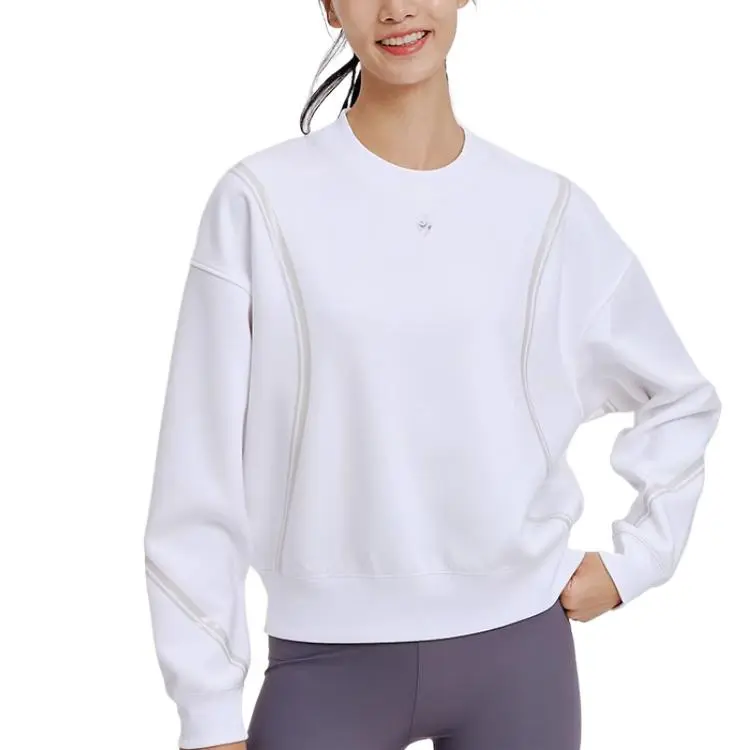 Le Coq Sportif FW/AW24 Sweatshirt Women's Porcelain White-2