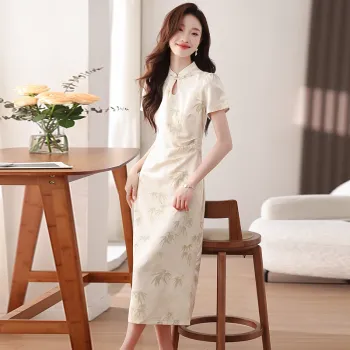 XIANSINIAO Short Sleeved Dress Women's