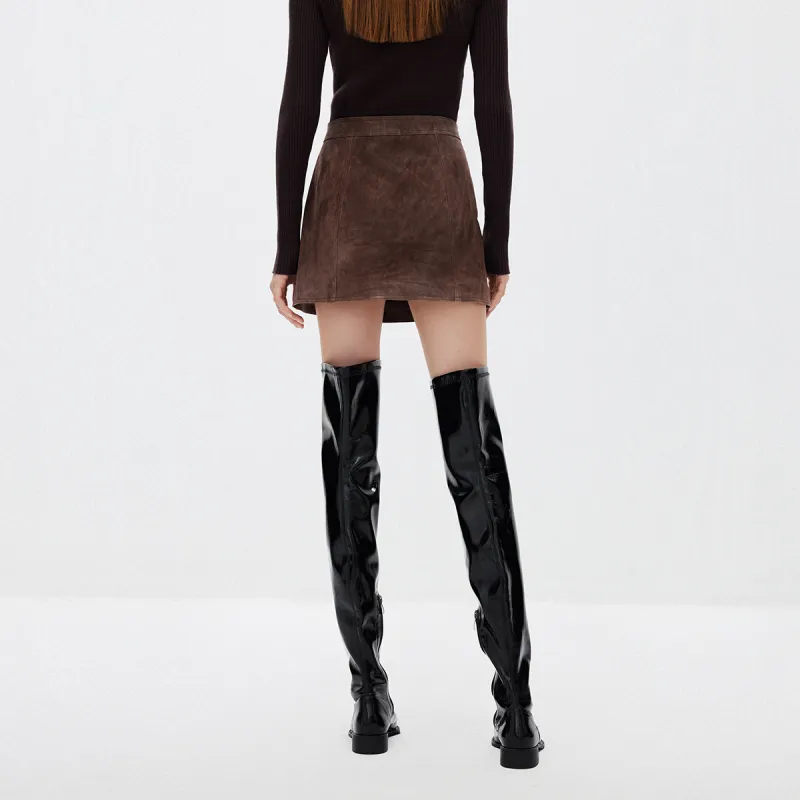 ONLY Leather Short Skirts Women's-11