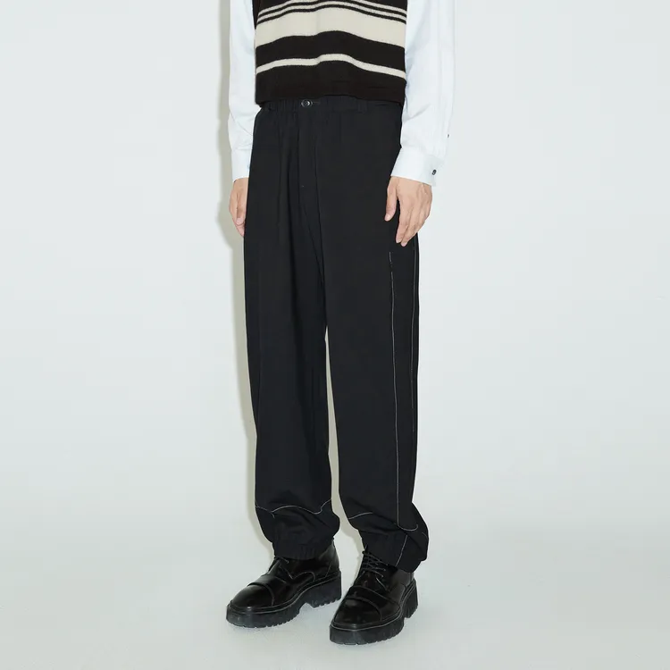 CROQUIS Casual Pants Unisex 417 Mixed Navy Blue-4