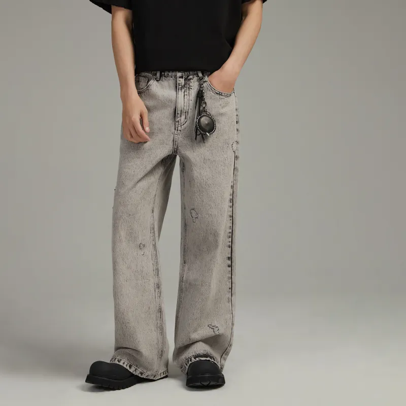 NO ONE ELSE Jeans Unisex Gray-2