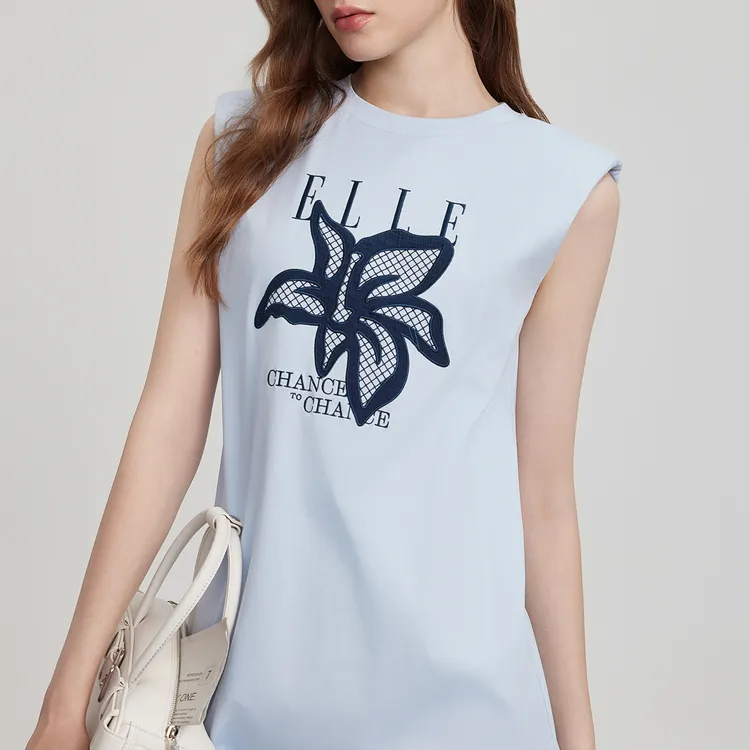 ELLE Sleeveless Dresses Women's Blue-5