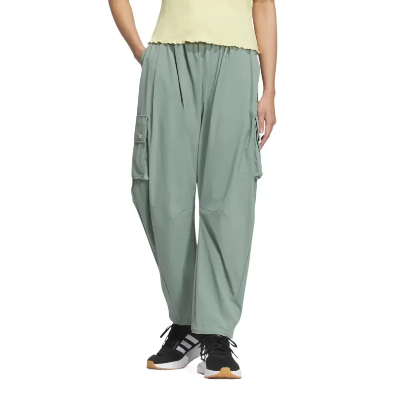Adidas LUXFLOW Cargo Pants Women's Silver Green-1