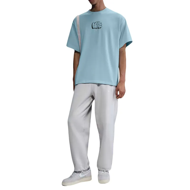 Nike Solo Swoosh T Shirts Men Blue-2