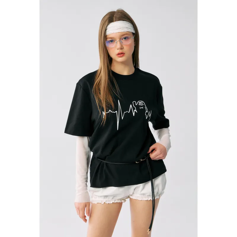 MYSAMESAME T Shirts Unisex Black-5