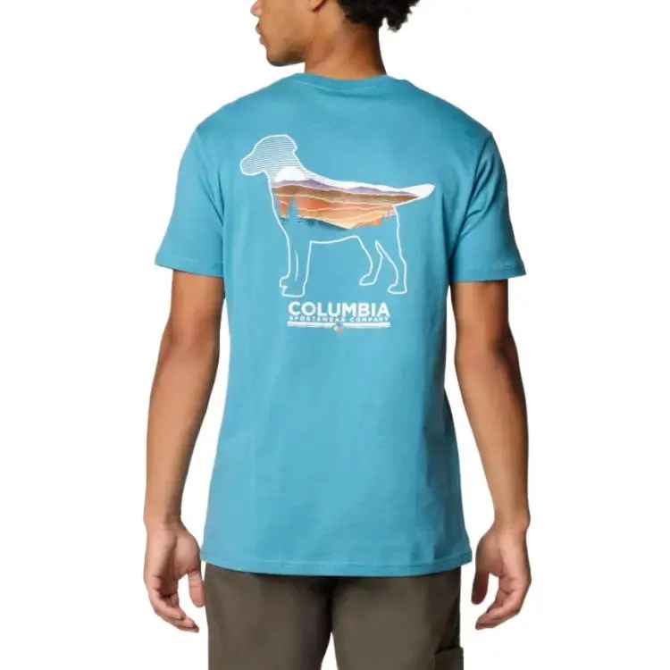 Columbia Bound Graphic T-Shirt Men's Canyon Blue-1