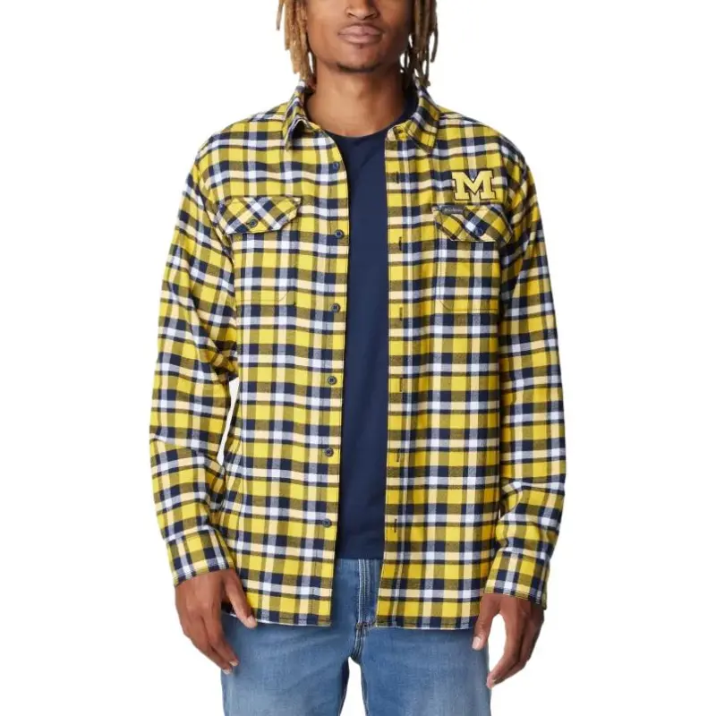 Columbia Collegiate Flare Gun Shirt Men's Yellow-3