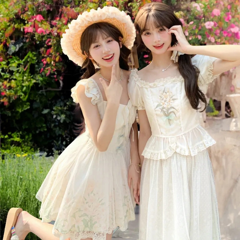 SNBL Casual Long Skirts Women's Apricot-3