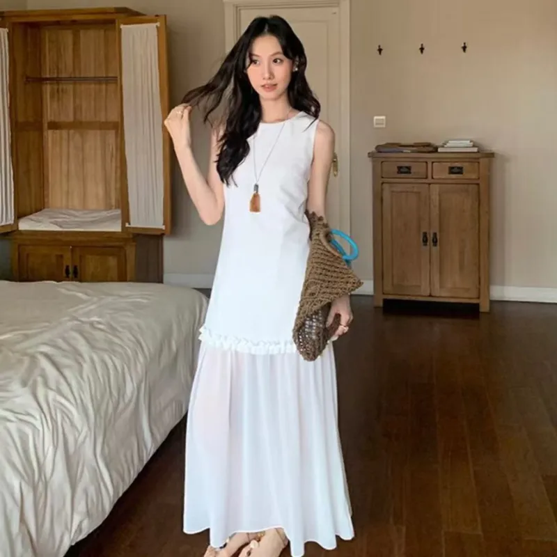 MISSHONEY MH Sleeveless Dress Women's White-5