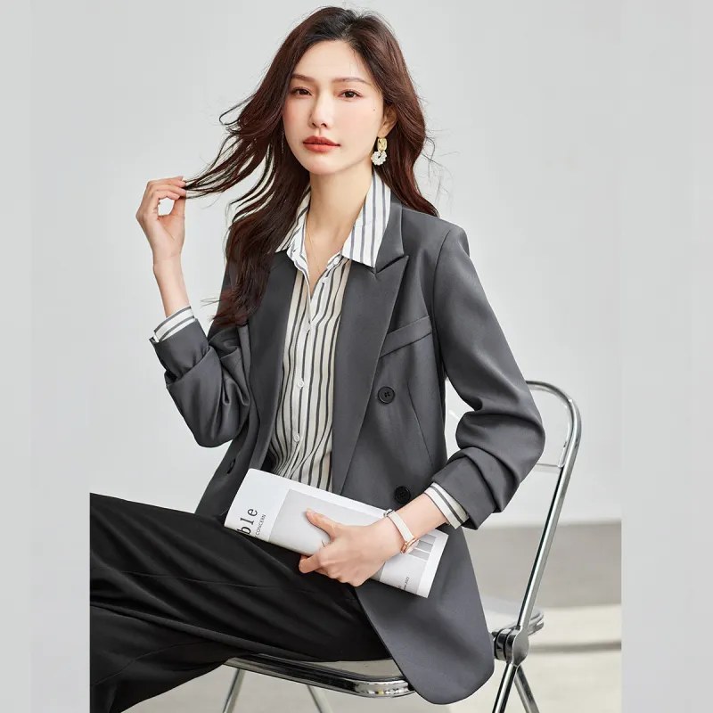TERRE BLEUE Spring Fall Business Suit Loose Fit Women's-4
